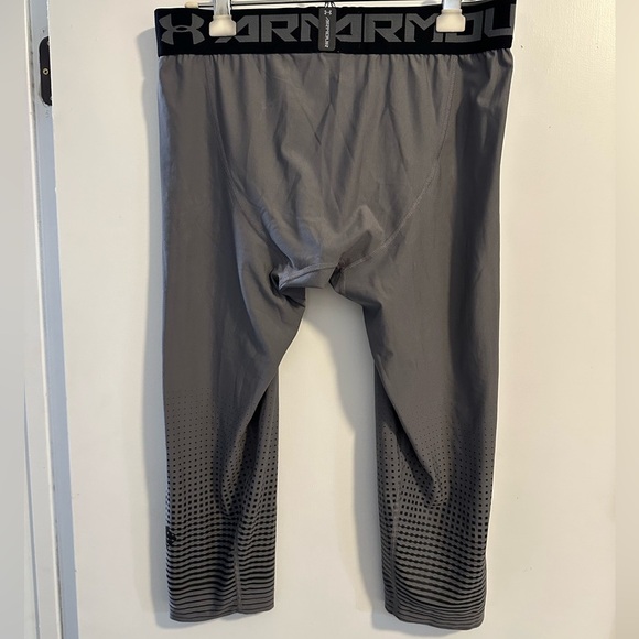 Like new under armour compression men tights XXL leggings black gray heat gear - Picture 3 of 13